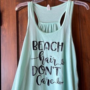 Women’s Bella Canvas Size XXL Tank Beach Hair, Don’t Care
